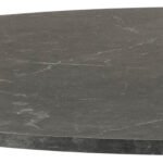 Ibiza Round Dining Table with Black Top and Matt Black Base