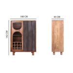 Iconic Mango Highboard Drinks Cabinet - Image 8