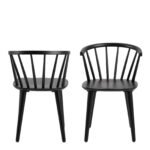 Ida Dining Chair in Black Set of 2