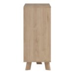 Ikast 6 Drawers Double Dresser in Jackson Hickory and White