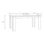 Illopa Extending Dining Table 160-207cm in Oak Nelson/Snowy Oak