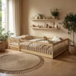 Imogen Montessori Toddler Floor Bed with Safety Fence