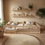 Imogen Montessori Toddler Floor Bed with Safety Fence - Image 2