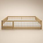 Imogen Montessori Toddler Floor Bed with Safety Fence - Image 3