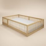 Imogen Montessori Toddler Floor Bed with Safety Fence - Image 4