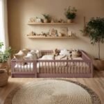 Imogen Montessori Toddler Floor Bed with Safety Fence - Image 8