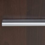 Imperial 2 Door 3 Drawer Glazed Display Cabinet in Dark Mahogany Melamine
