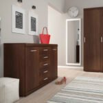 Imperial 2 Door 5 Drawer Sideboard in Dark Mahogany Melamine