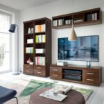 Imperial Wide 4 Drawer TV Cabinet in Dark Mahogany Melamine