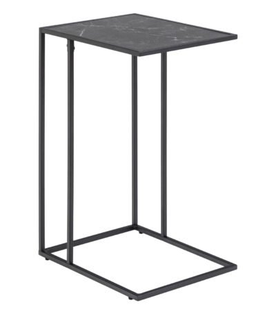 Infinity Side Table in Matt Black
