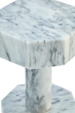 Iona Set of 2 Decorative Grey Marble Dumbbells