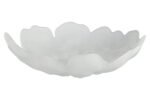 Islay Fluted White Glass Plate