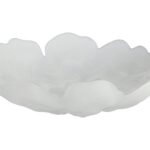 Islay Fluted White Glass Plate