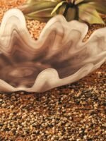 Islay Grey Fluted Glass Plate