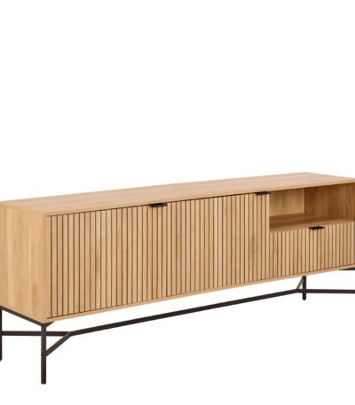 Jaipur Sideboard With 2 Doors and 2 Shelves in Oak