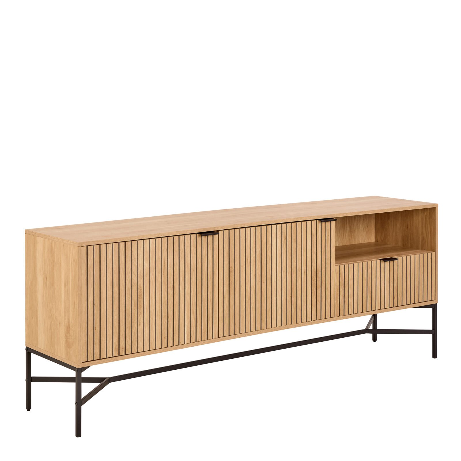 Jaipur Sideboard With 2 Doors and 2 Shelves in Oak Jaipur Sideboard With 2 Doors and 2 Shelves in Oak