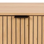 Jaipur TV Unit With 3 Doors 176cm Wide in Oak