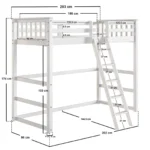 Jules High Sleeper White