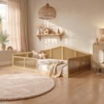 Julian Small Double Montessori Bed with Rattan Panels - Image 2