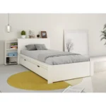 Juno Secret Storage Bookcase Bed with Drawer White