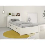 Juno Secret Storage Bookcase Bed with Drawer White