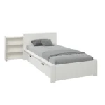 Juno Secret Storage Bookcase Bed with Drawer White