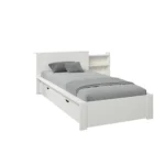 Juno Secret Storage Bookcase Bed with Drawer White