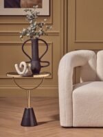 Jura Black Textured Large Vase