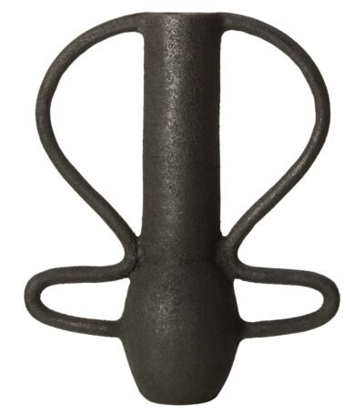 Jura Black Textured Large Vase
