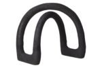 Jura Textured Black Arched Sculpture