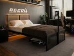 Kage Metal TV Bed with Storage & LED Black