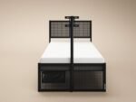 Kage Metal TV Bed with Storage & LED Black - Image 6