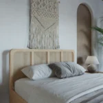 Kai Rattan Oak Rounded Wooden Bed