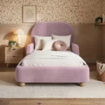 Kira Upholstered Single Bed with Side Rails