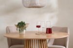 Kylo Round Slatted Dining Table & 4 Chairs - Image 3