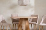 Kylo Round Slatted Dining Table & 4 Chairs - Image 5
