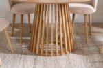 Kylo Round Slatted Dining Table & 4 Chairs - Image 8