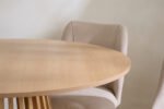 Kylo Round Slatted Dining Table & 4 Chairs - Image 9