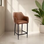 L35 Vintage Tan Bar Stool