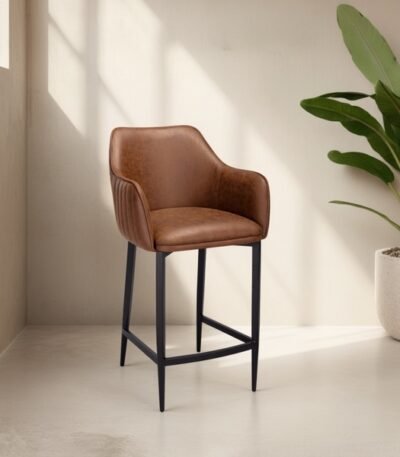 L35 Vintage Tan Bar Stool