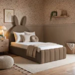 Lapin Single Bed with Bunny Headboard and Drawer