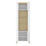 Lazio Vitrin 1 Door in Alpine White/White Gloss