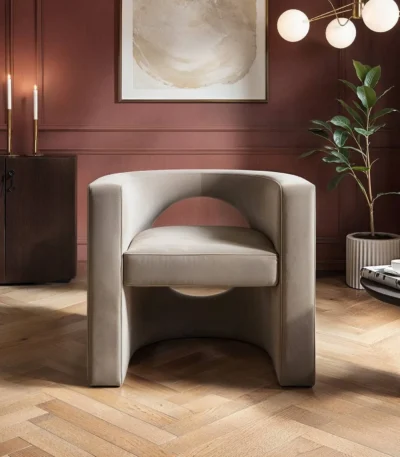 Leela Modern Accent Chair Velvet