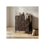 Leon Geometric Chest of Drawers Walnut - Image 2