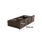 Leon Geometric Chest of Drawers Walnut - Image 7