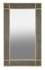 Lewis Grey Shagreen Effect Wall Mirror