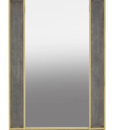 Lewis Grey Shagreen Effect Wall Mirror