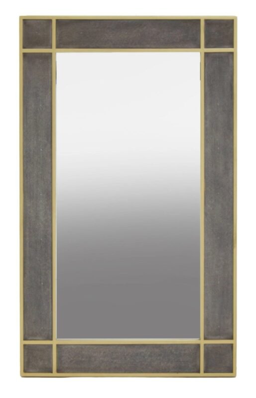 Lewis Grey Shagreen Effect Wall Mirror