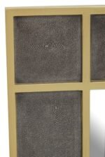 Lewis Grey Shagreen Effect Wall Mirror