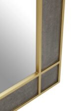 Lewis Grey Shagreen Effect Wall Mirror